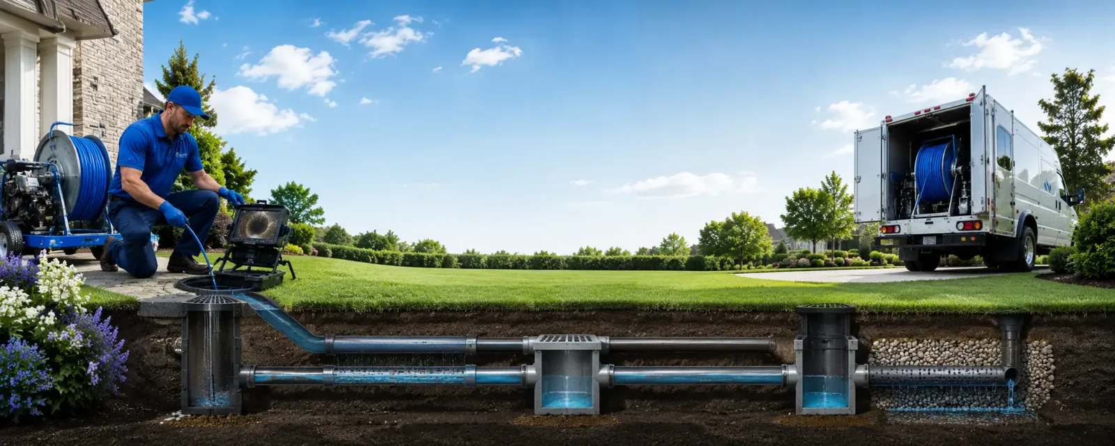 Outdoor drain cleaning information for Mathis, TX
